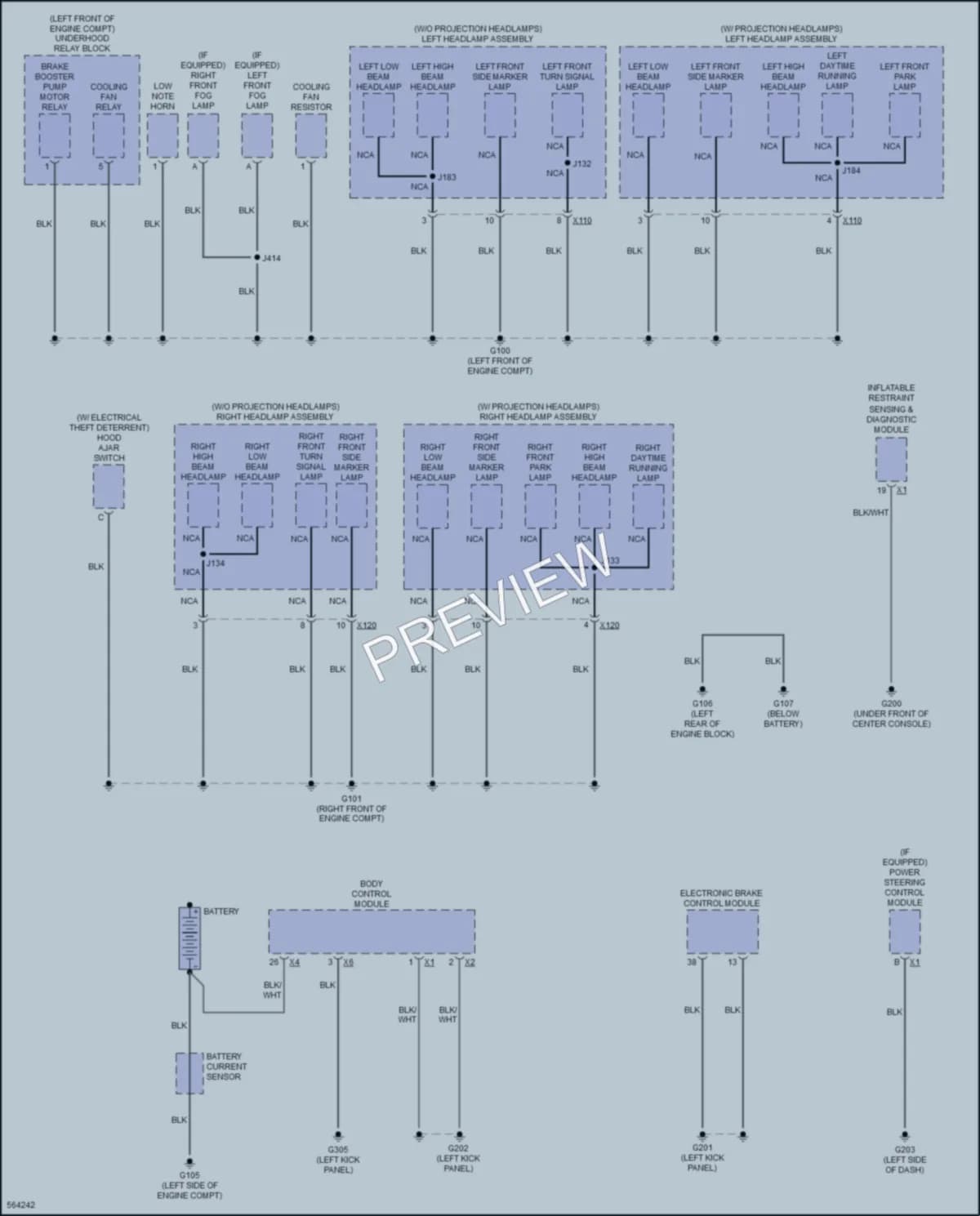 2017 Chevrolet Trax Ground Distribution wiring diagram preview