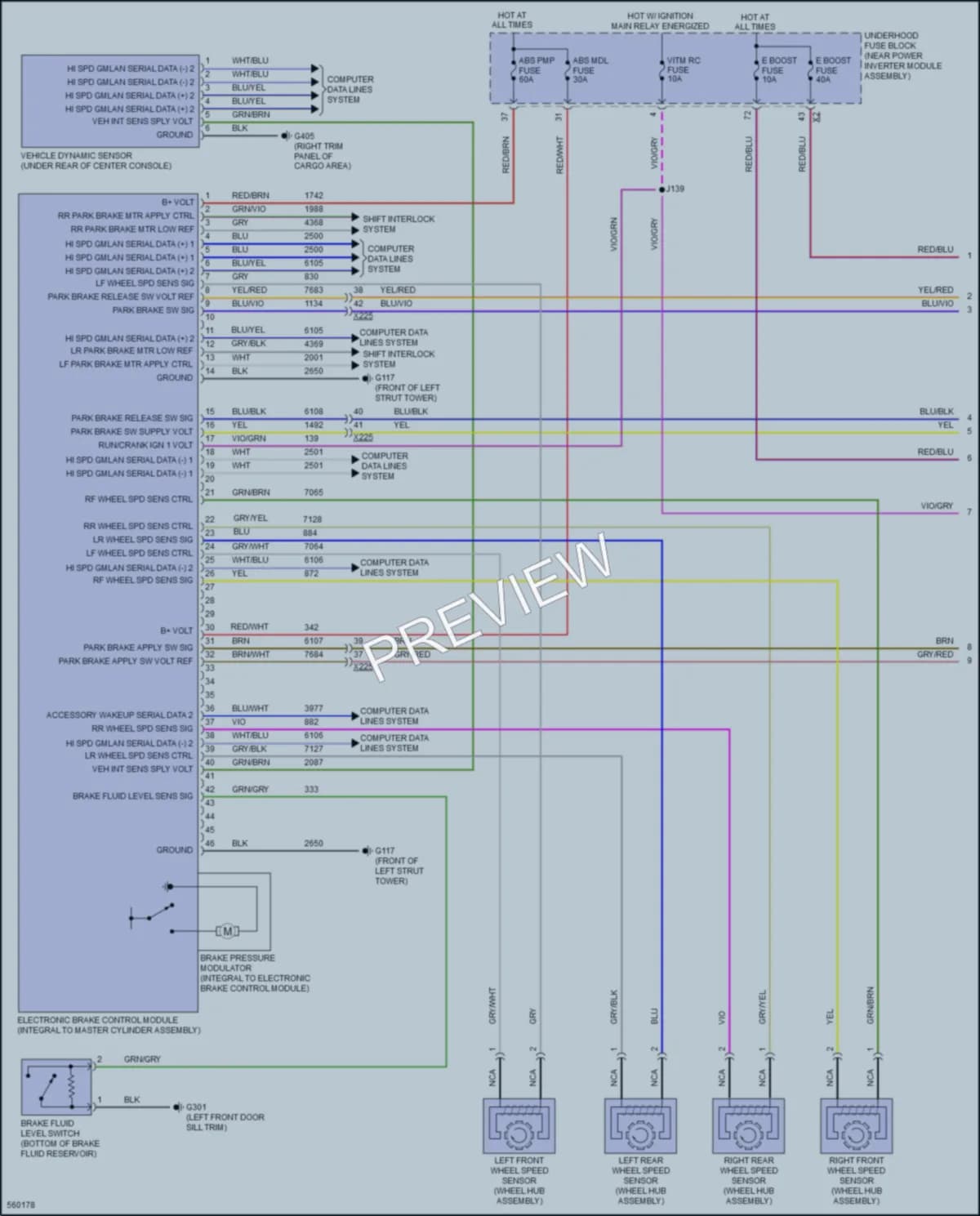 2017 Chevrolet Volt Anti Lock Brakes wiring diagram preview