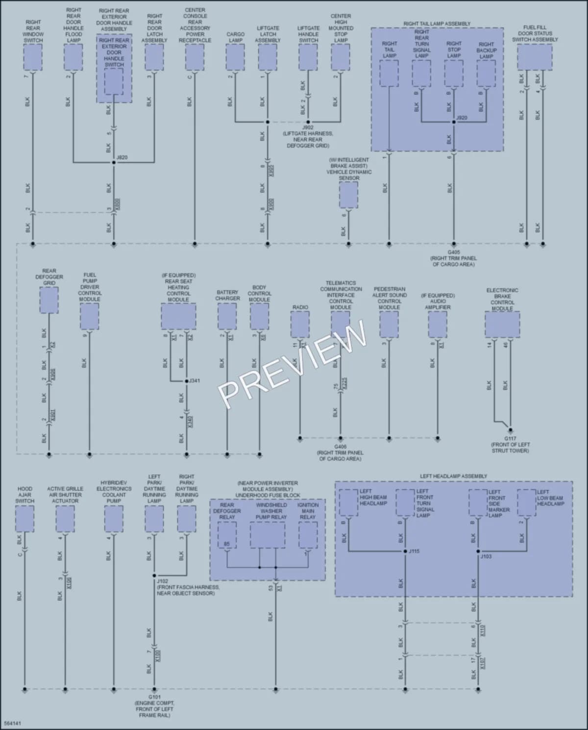 2017 Chevrolet Volt Ground Distribution wiring diagram preview