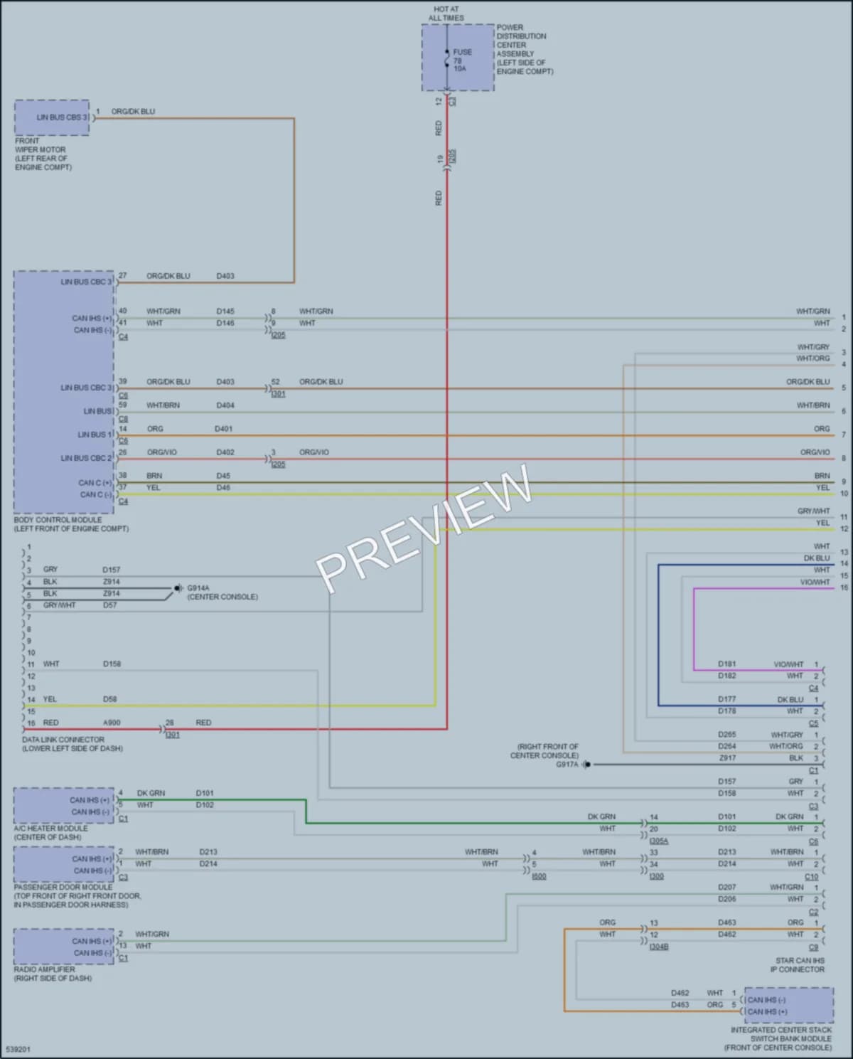 2017 Chrysler 200 Computer Data Lines wiring diagram preview