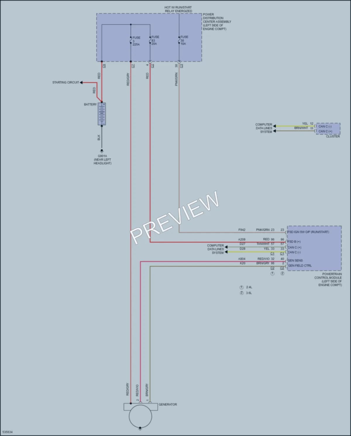2017 Chrysler 200 Starting Charging wiring diagram preview