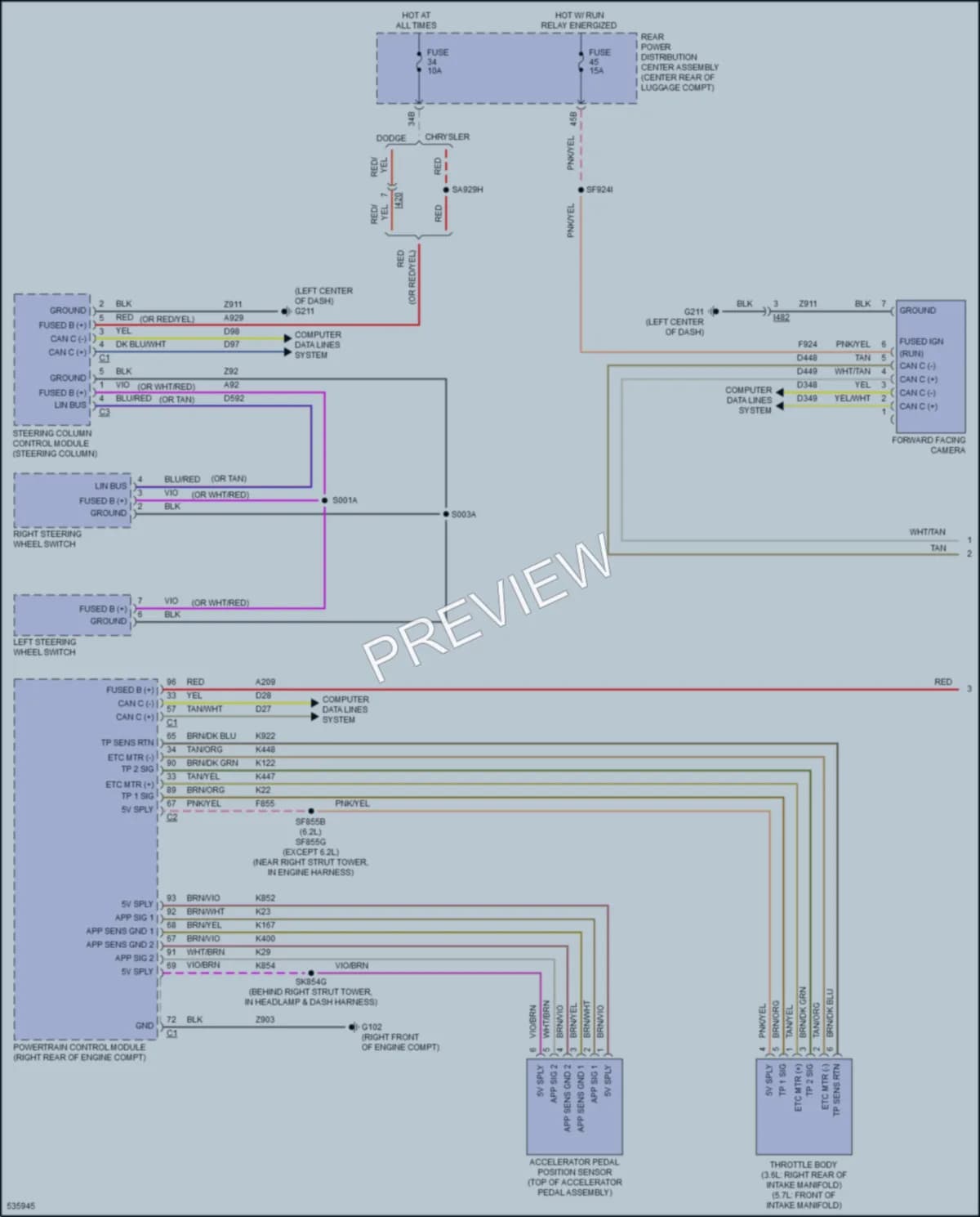 2017 Chrysler 300 Cruise Control wiring diagram preview
