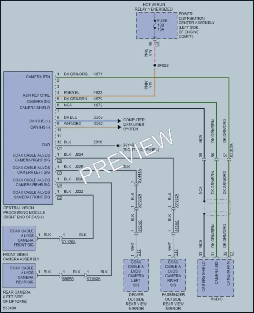 2017 Chrysler PacificaHybrid Navigation wiring diagram preview