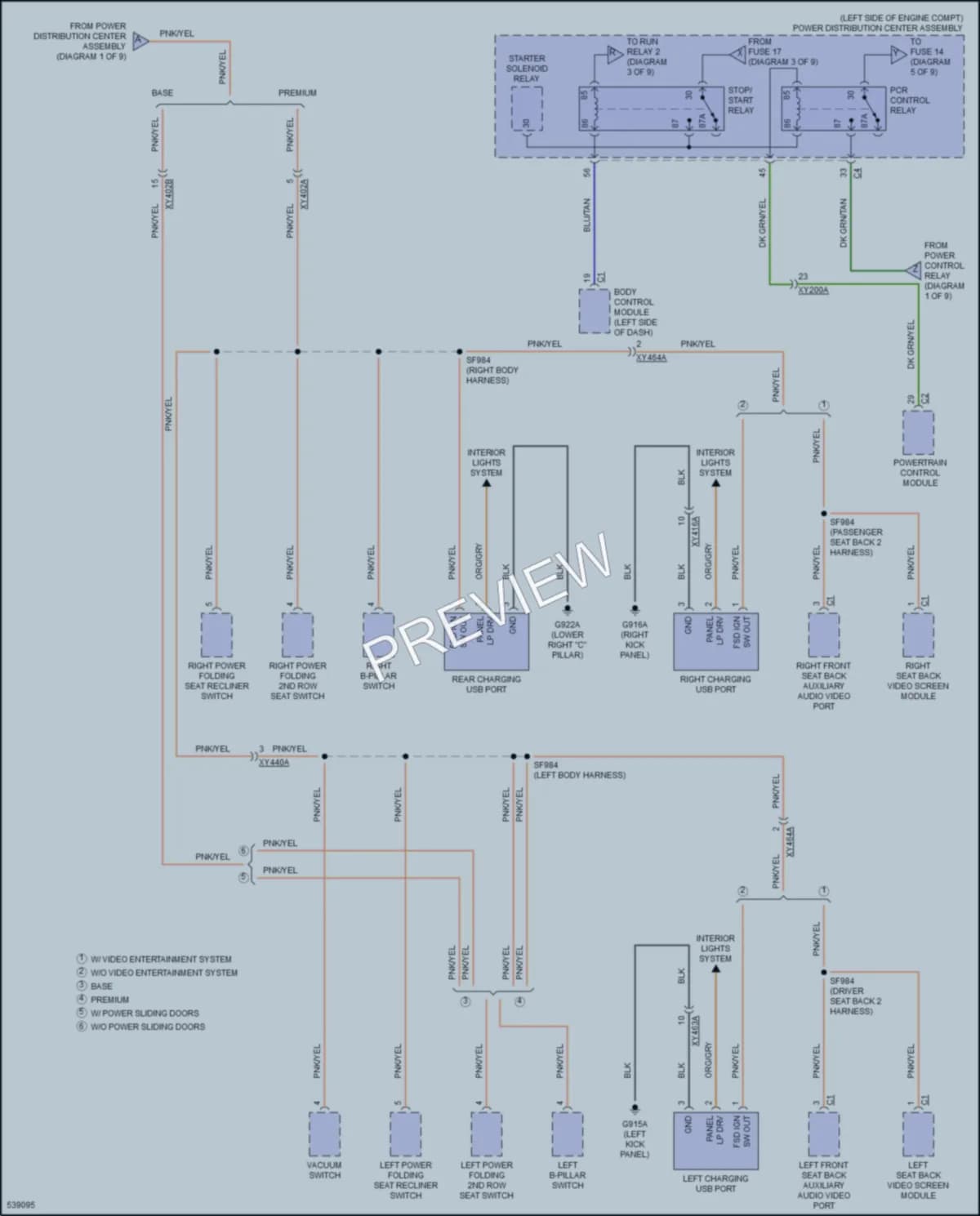 2017 Chrysler PacificaNew Power Distribution wiring diagram preview
