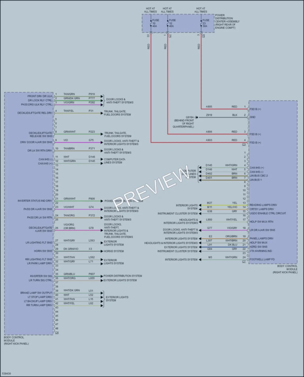2017 Dodge Durango Body Control Modules wiring diagram preview