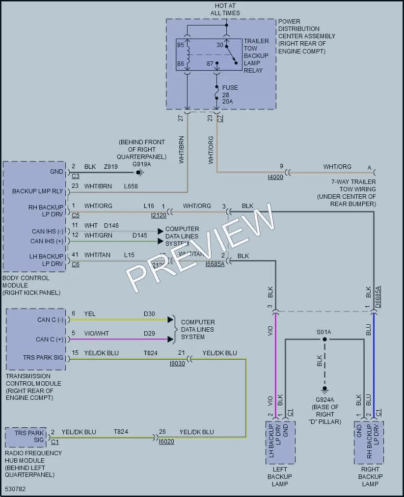2017 Dodge Durango Exterior Lights wiring diagram preview