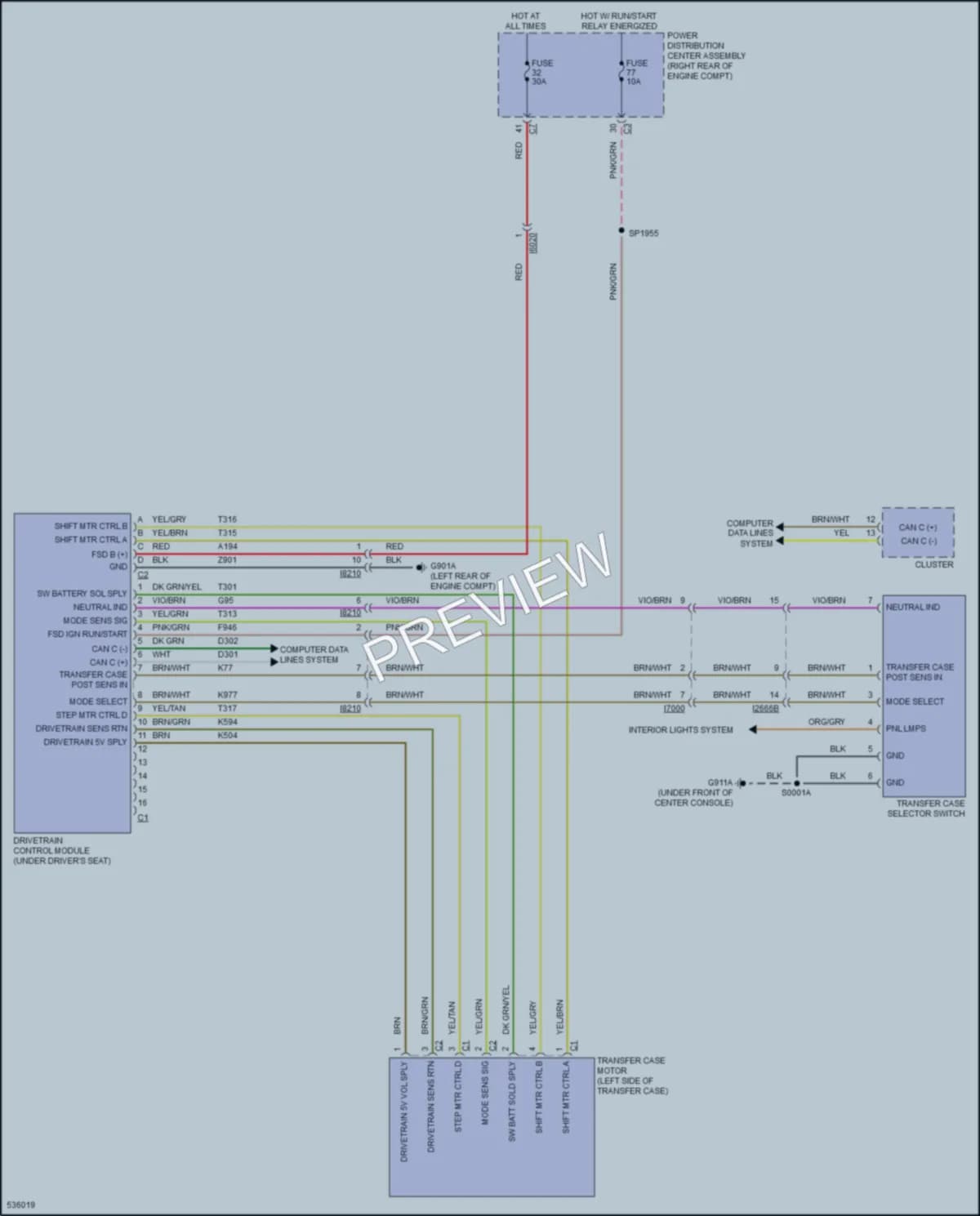 2017 Dodge Durango Transmission wiring diagram preview
