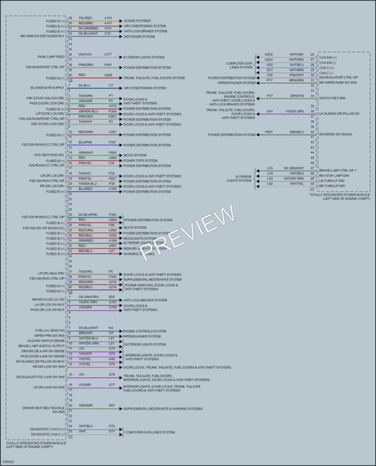 2017 Dodge GrandCaravan Body Control Modules wiring diagram preview
