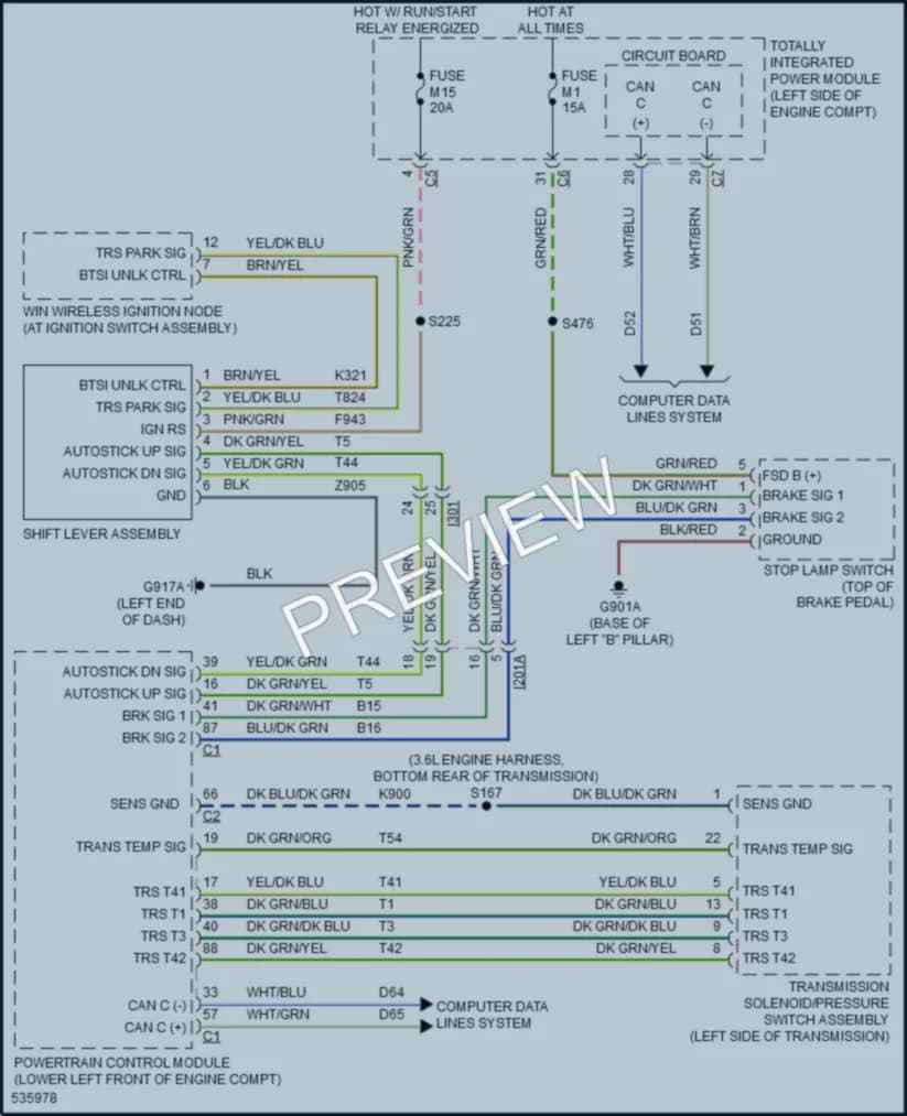 2017 Dodge GrandCaravan Shift Interlock wiring diagram preview