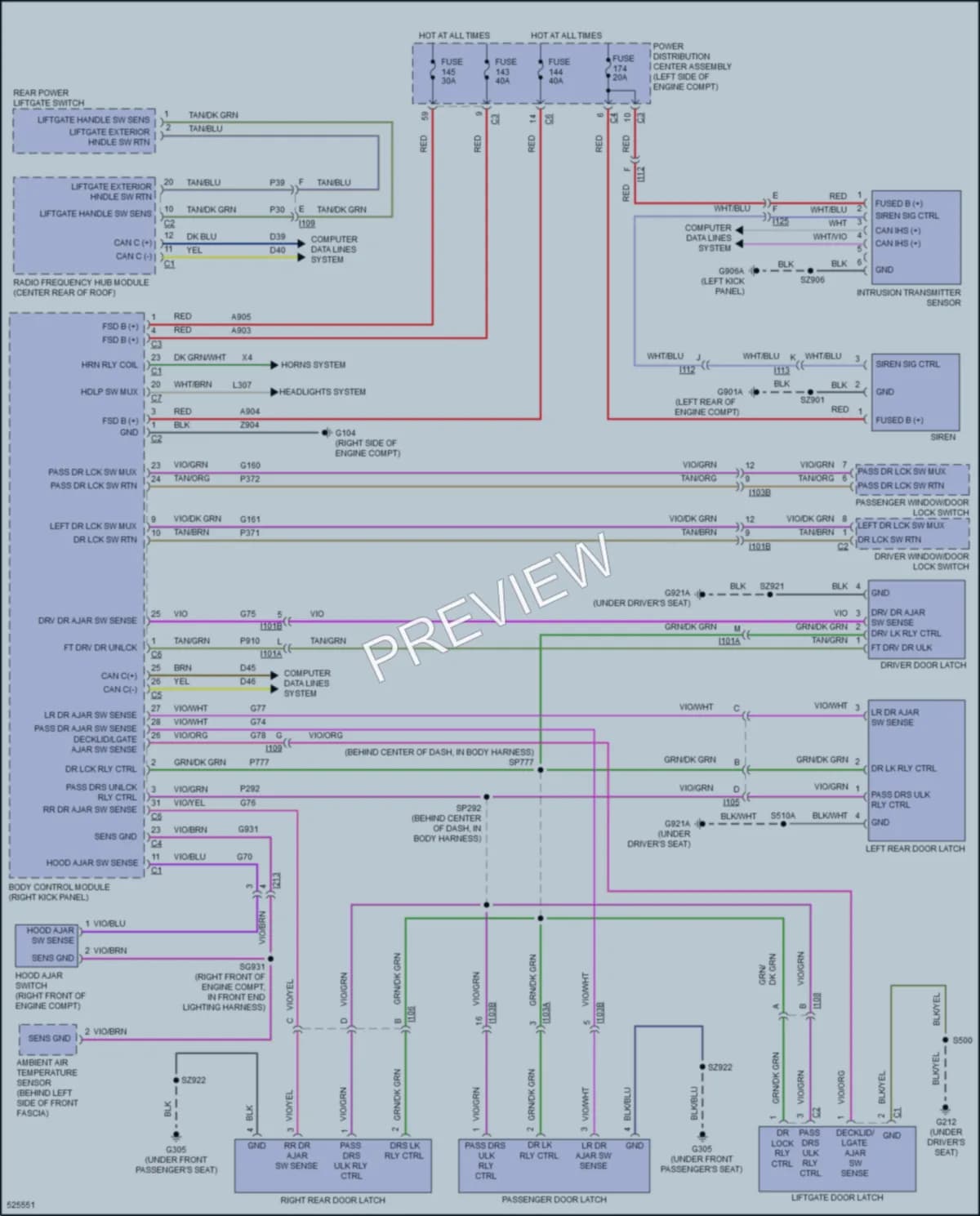 2017 Dodge Journey Anti Theft wiring diagram preview