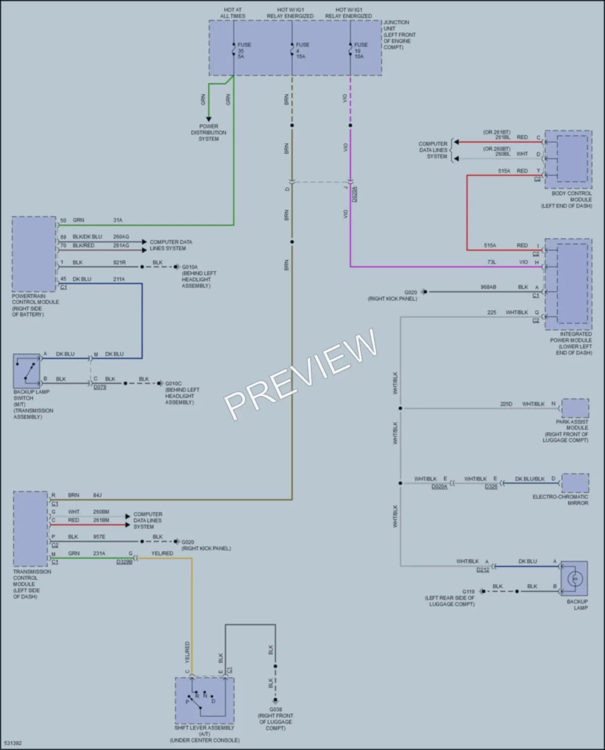 2017 Fiat 124Spider Exterior Lights wiring diagram preview