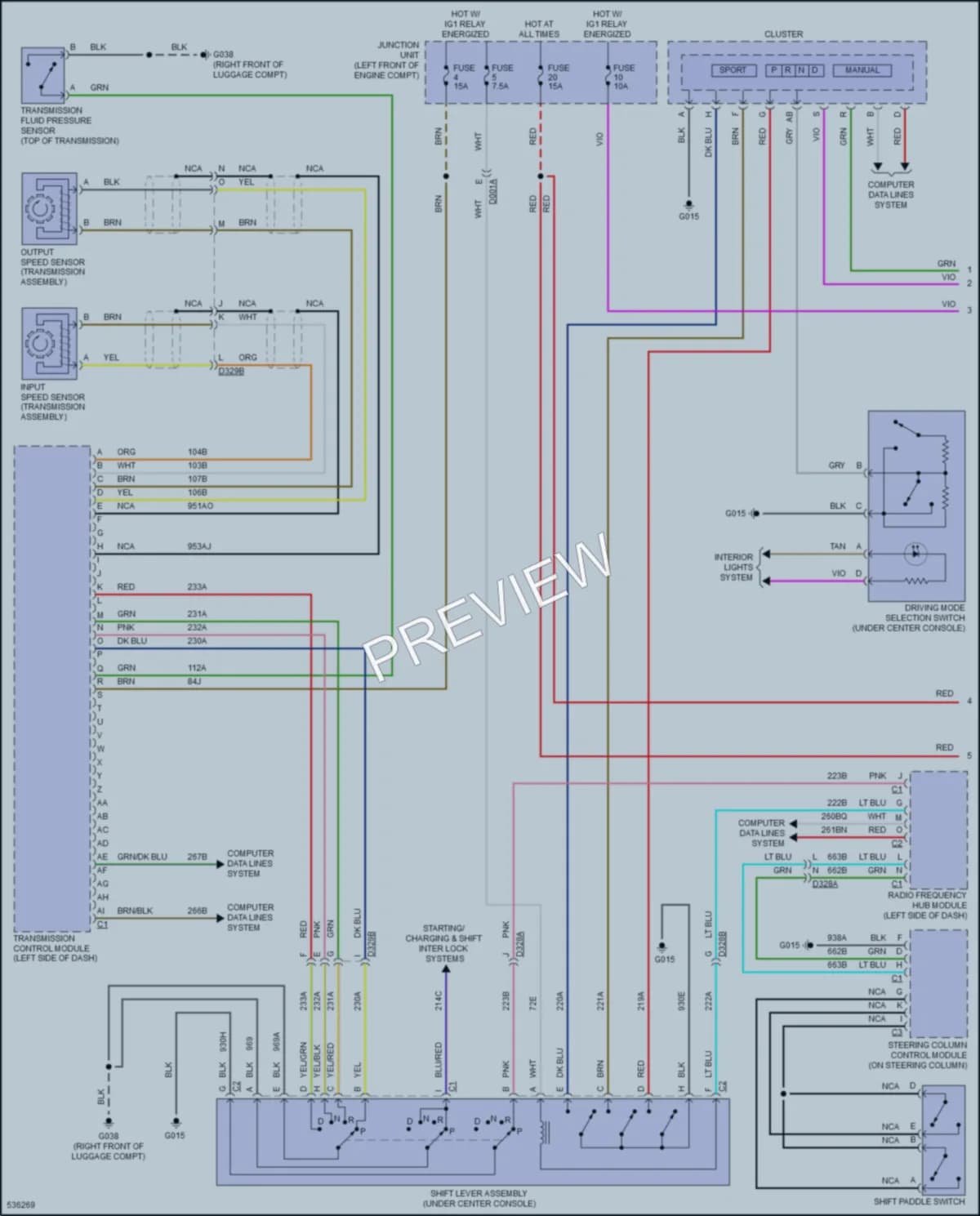 2017 Fiat 124Spider Transmission wiring diagram preview