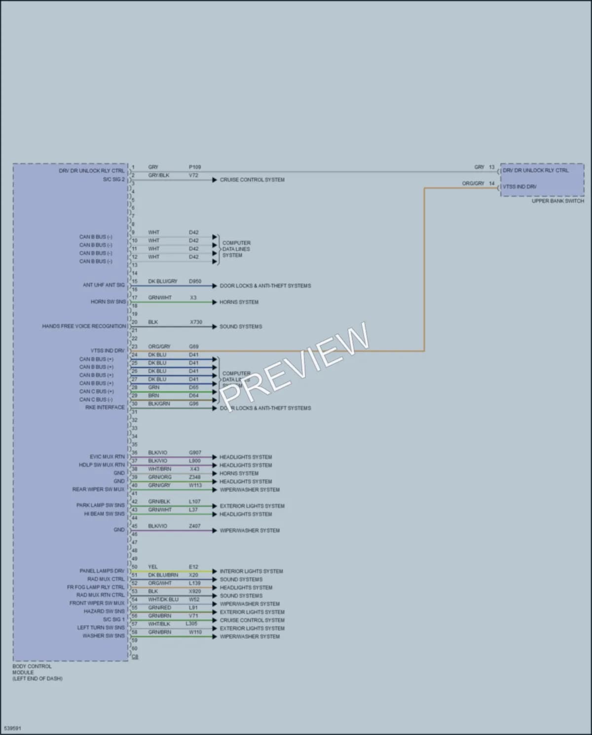 2017 Fiat 500L Body Control Modules wiring diagram preview