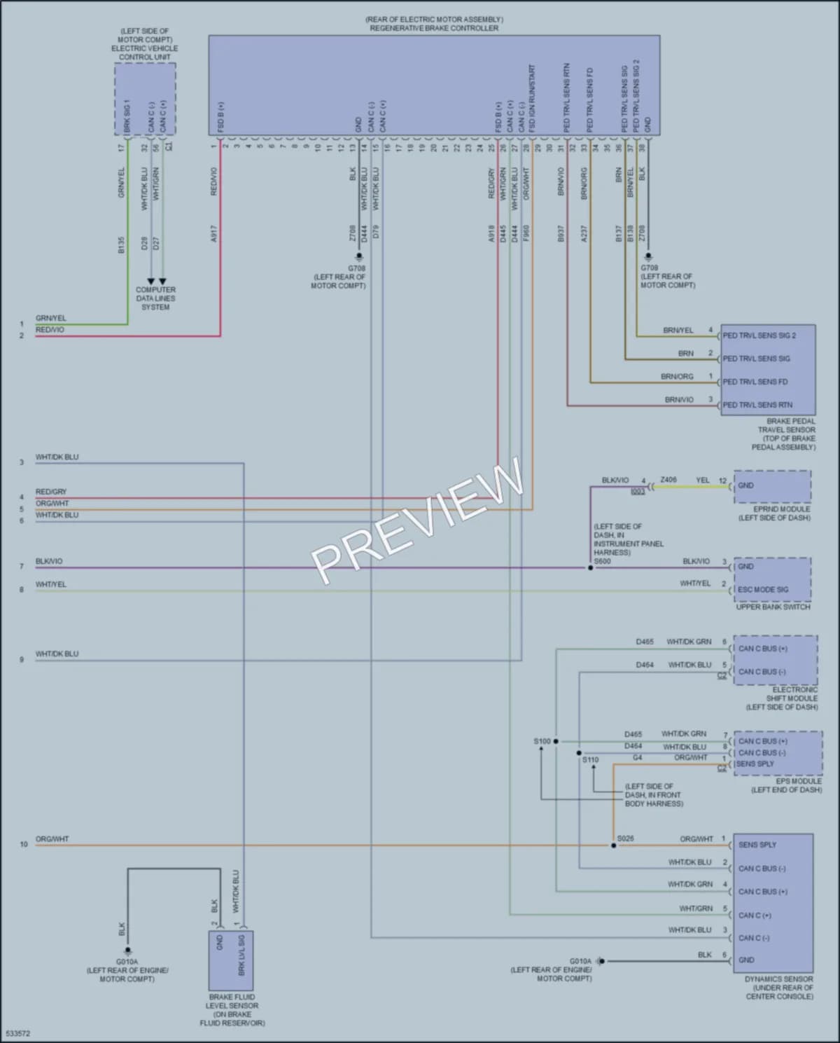 2017 Fiat 500e Anti Lock Brakes wiring diagram preview