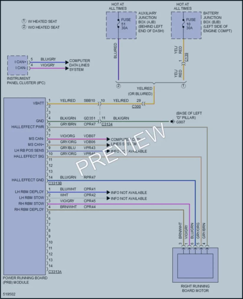 2017 Ford 350HDTransit Trunk Tailgate Fuel Door wiring diagram preview