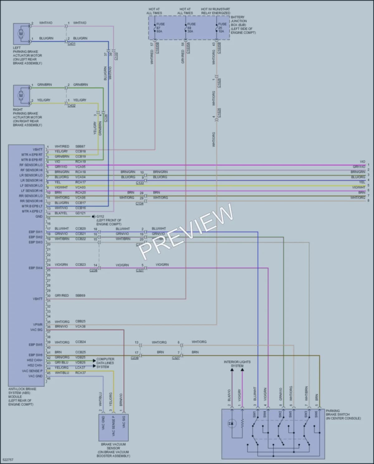 2017 Ford Edge Anti Lock Brakes wiring diagram preview