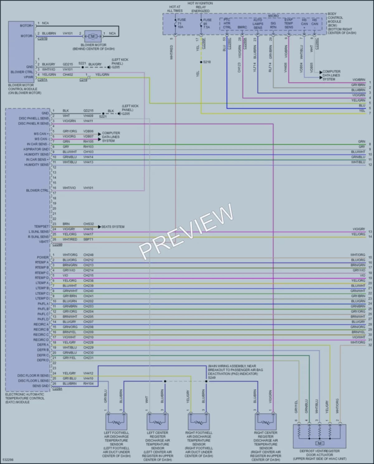 2017 Ford Escape Air Conditioning wiring diagram preview