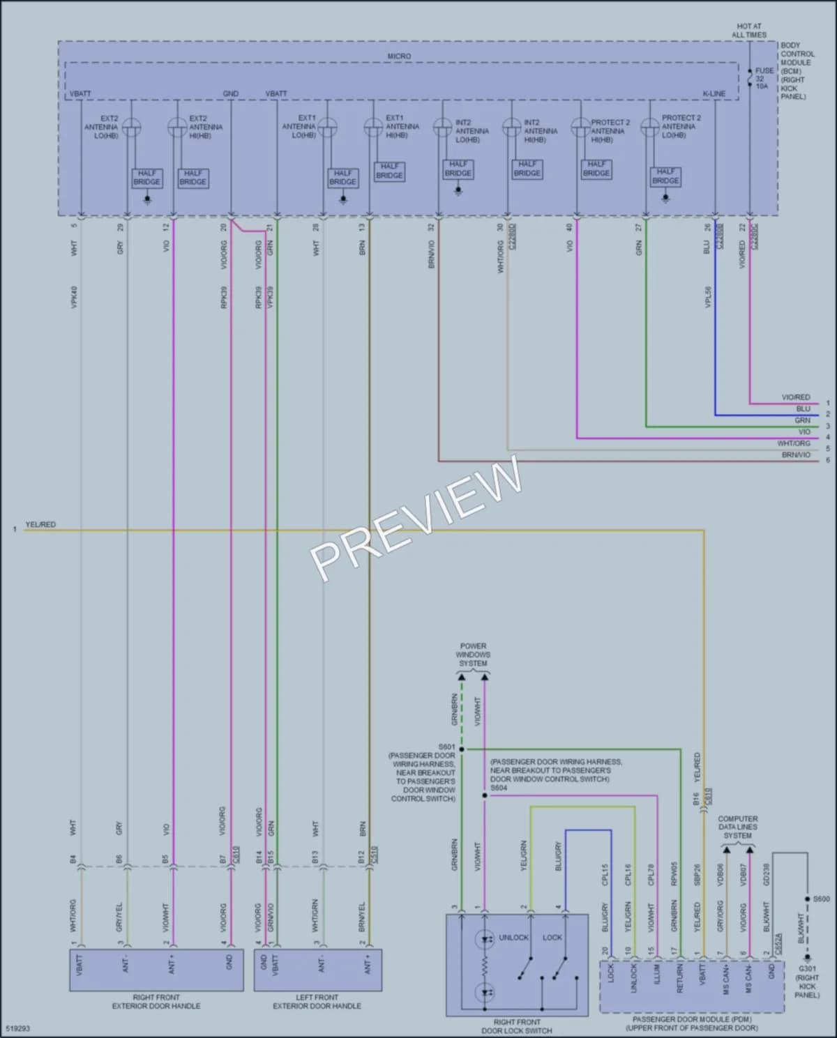 2017 Ford F150 Anti Theft wiring diagram preview