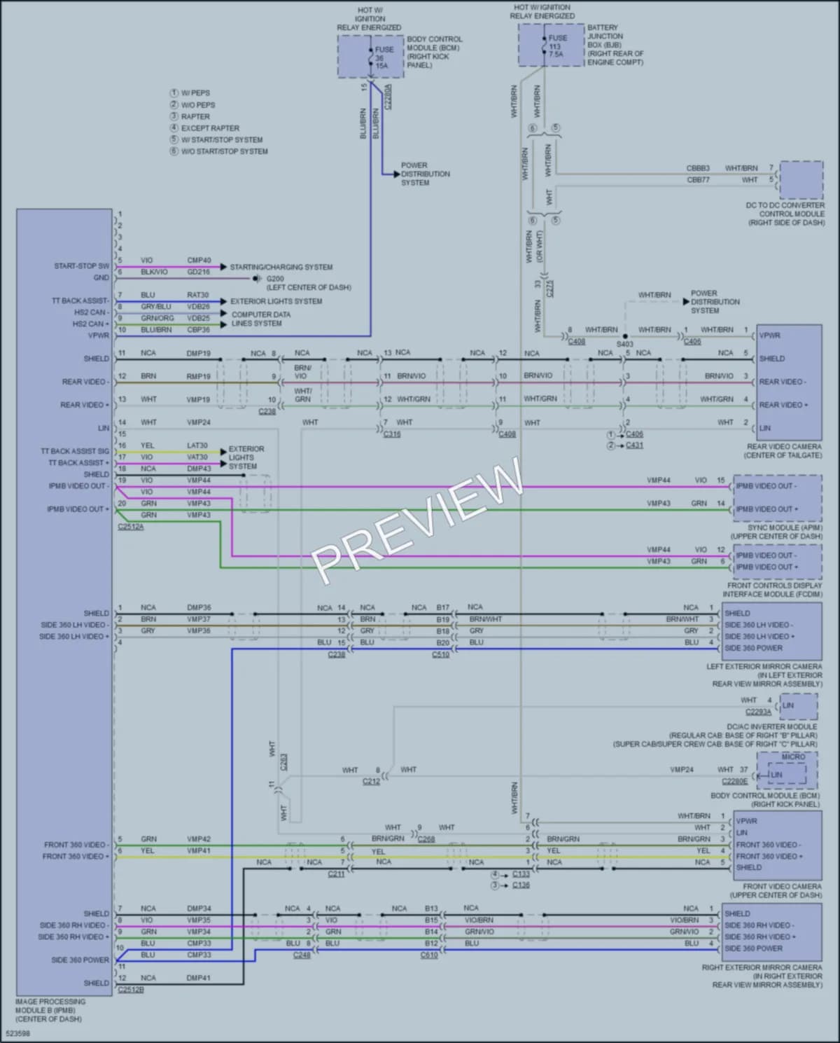 2017 Ford F150 Navigation wiring diagram preview