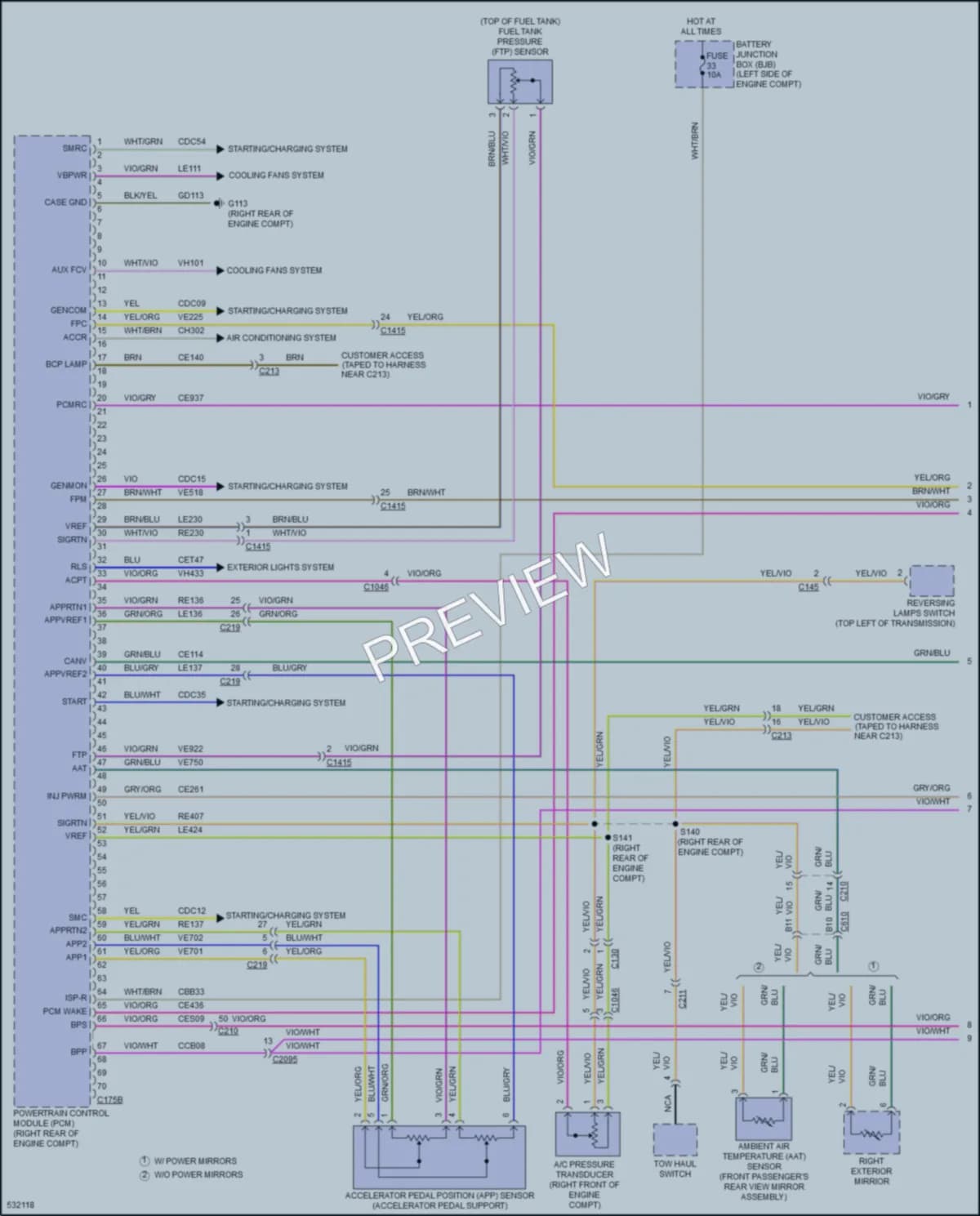 2017 Ford F350SuperDuty Engine Performance wiring diagram preview