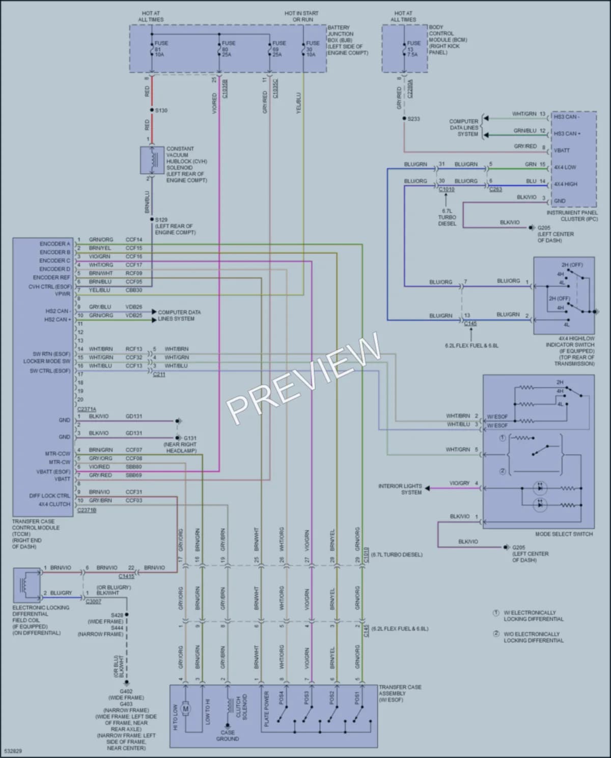 2017 Ford F350SuperDuty Transmission wiring diagram preview
