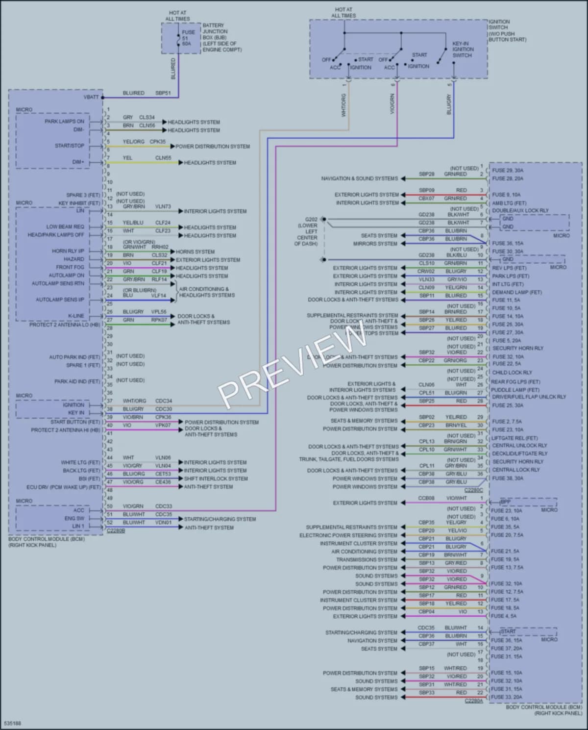 2017 Ford F450SuperDuty Body Control Modules wiring diagram preview