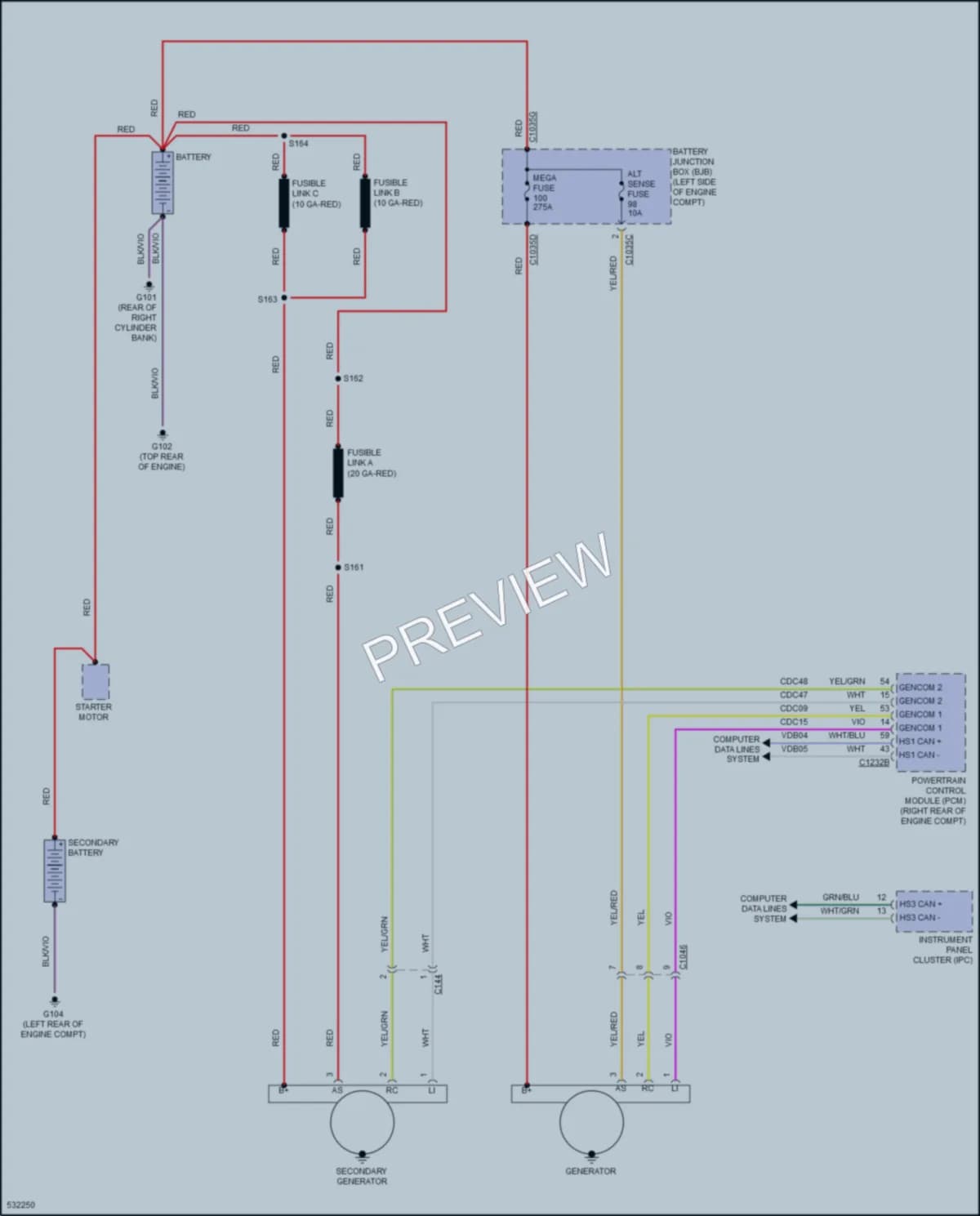 2017 Ford F450SuperDuty Starting Charging wiring diagram preview