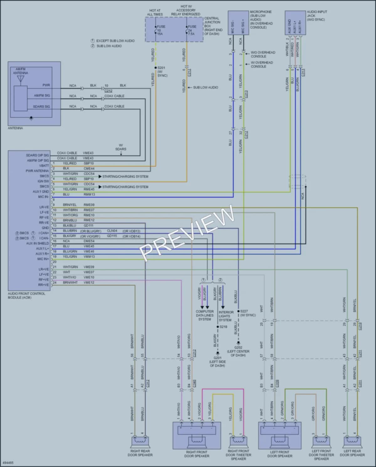 2017 Ford Fiesta Radio wiring diagram preview
