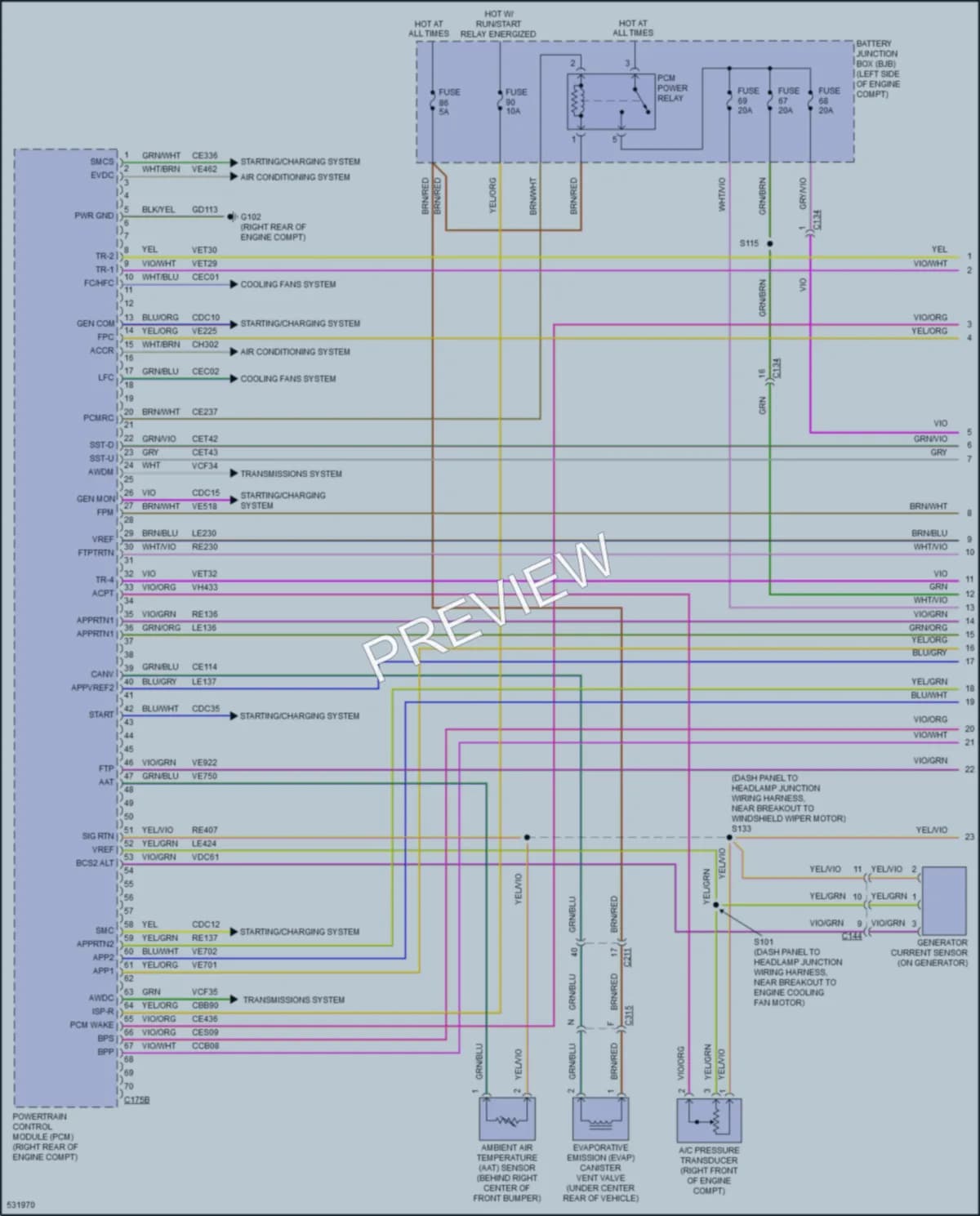 2017 Ford Flex Engine Performance wiring diagram preview