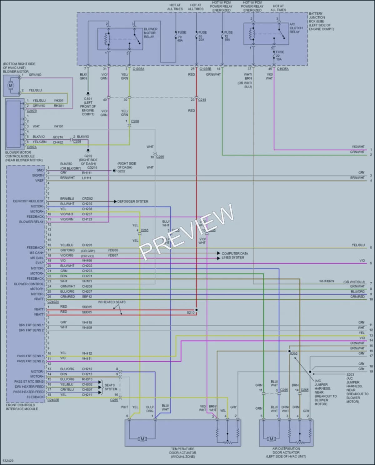2017 Ford FusionEnergi Air Conditioning wiring diagram preview