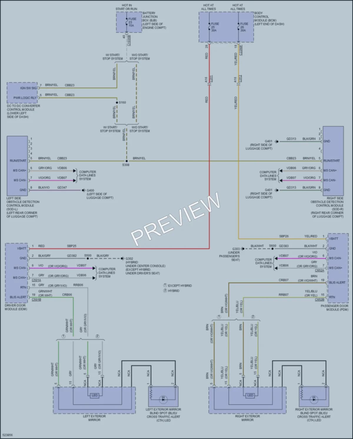 2017 Ford FusionHybrid Navigation wiring diagram preview