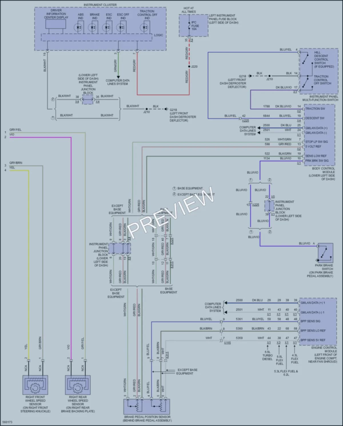 2017 GMC 2500HDSierra Anti Lock Brakes wiring diagram preview