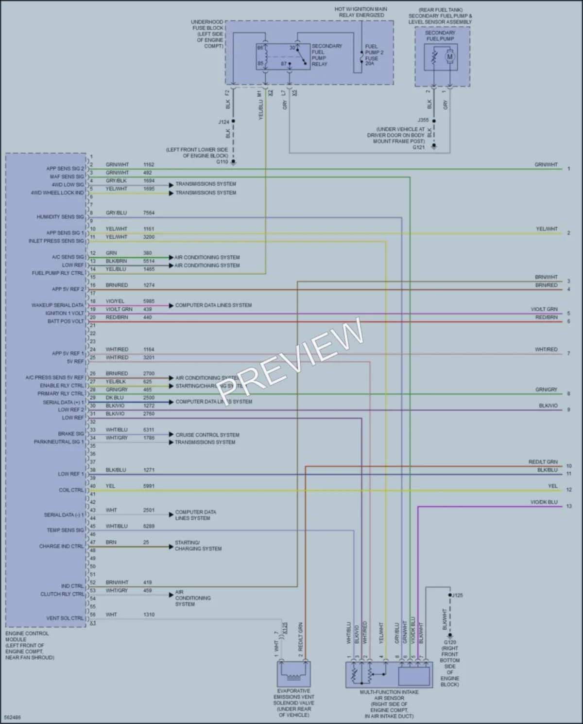 2017 GMC 2500HDSierraDenali Engine Performance wiring diagram preview