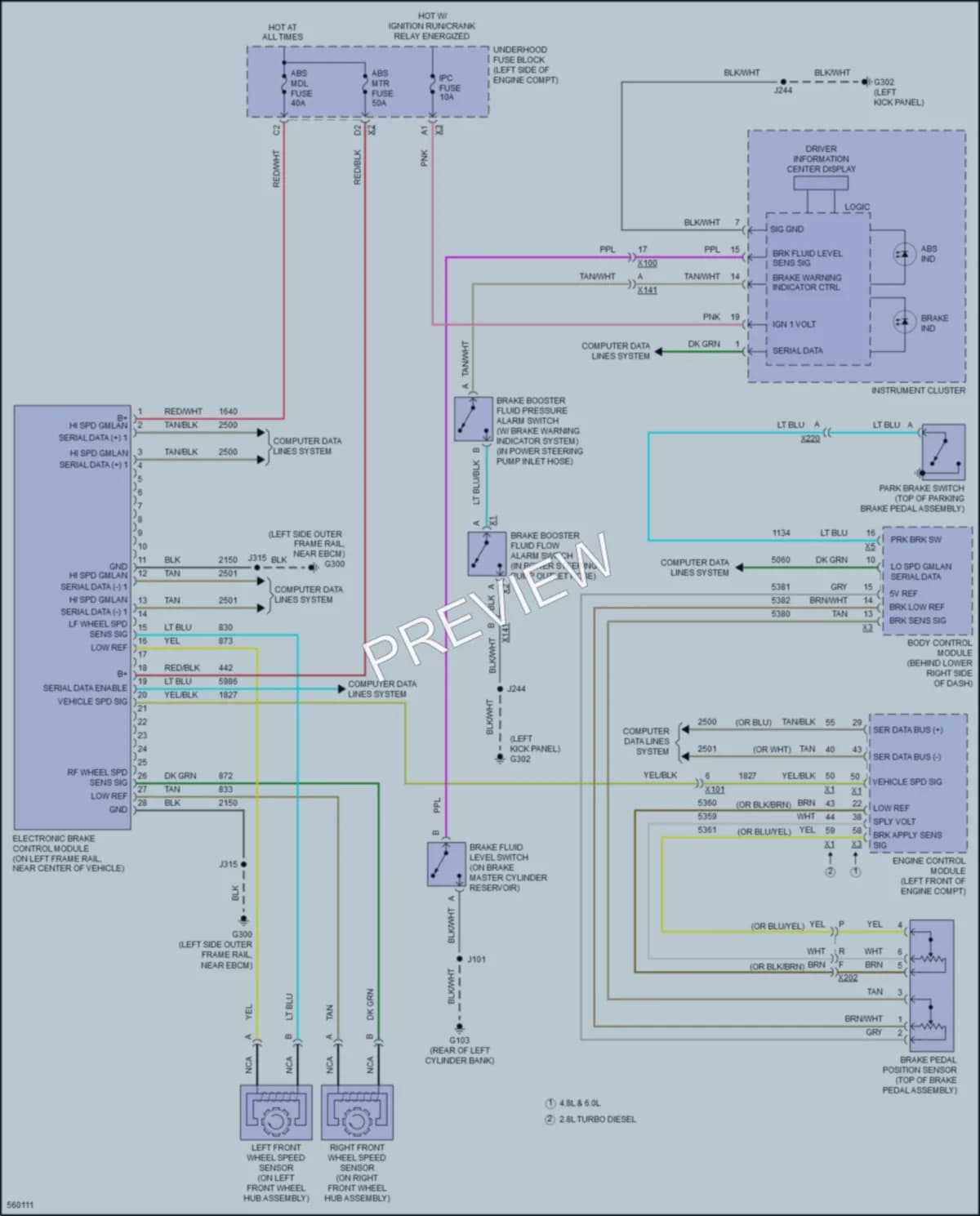2017 GMC 2500Savana Anti Lock Brakes wiring diagram preview