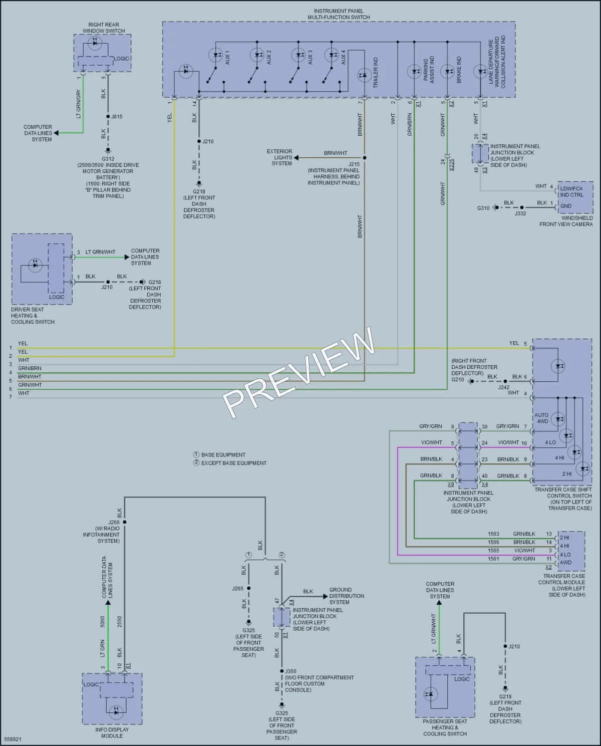 2017 GMC 3500HDSierra Interior Lights wiring diagram preview
