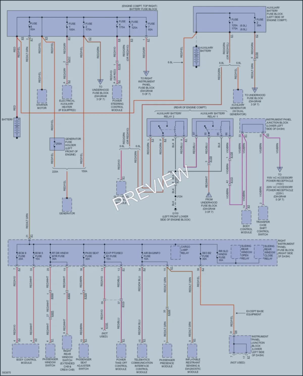 2017 GMC 3500HDSierra Power Distribution wiring diagram preview