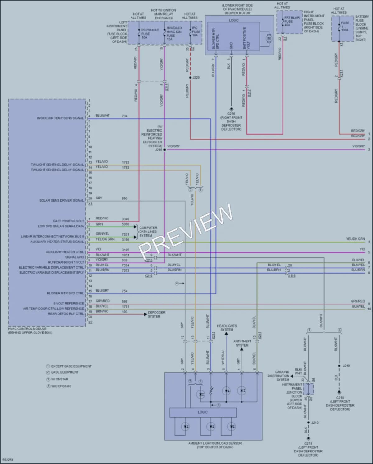 2017 GMC 3500HDSierraDenali Air Conditioning wiring diagram preview