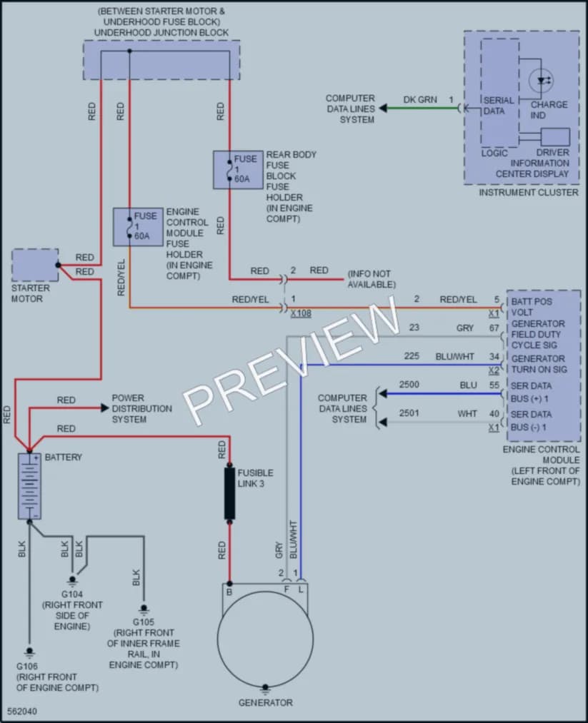 2017 GMC 3500Savana Starting Charging wiring diagram preview