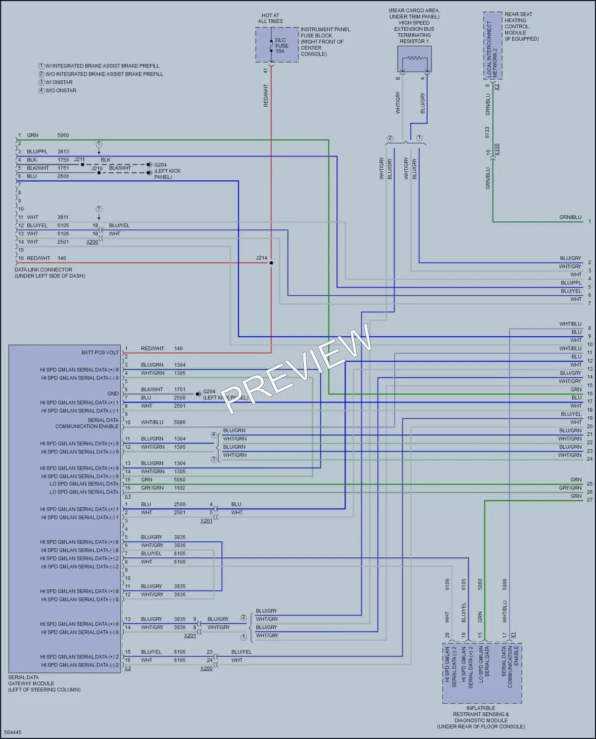 2017 GMC Acadia Computer Data Lines wiring diagram preview