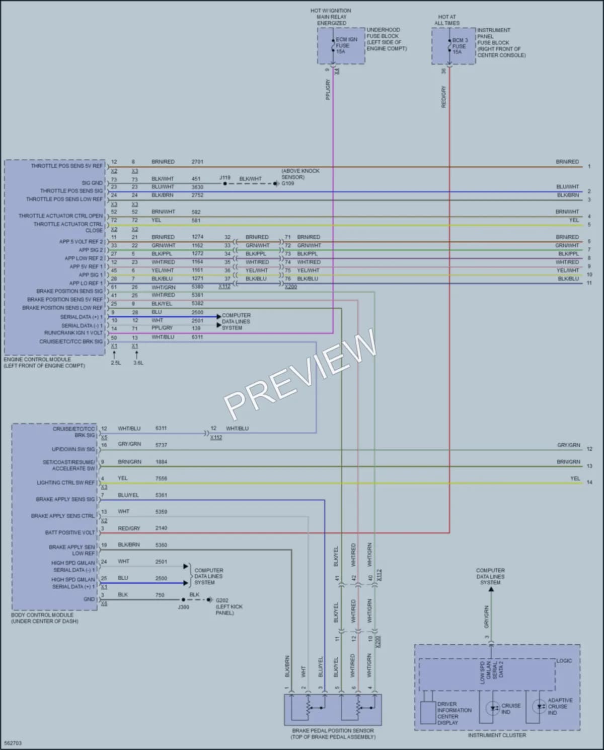 2017 GMC AcadiaDenali Cruise Control wiring diagram preview
