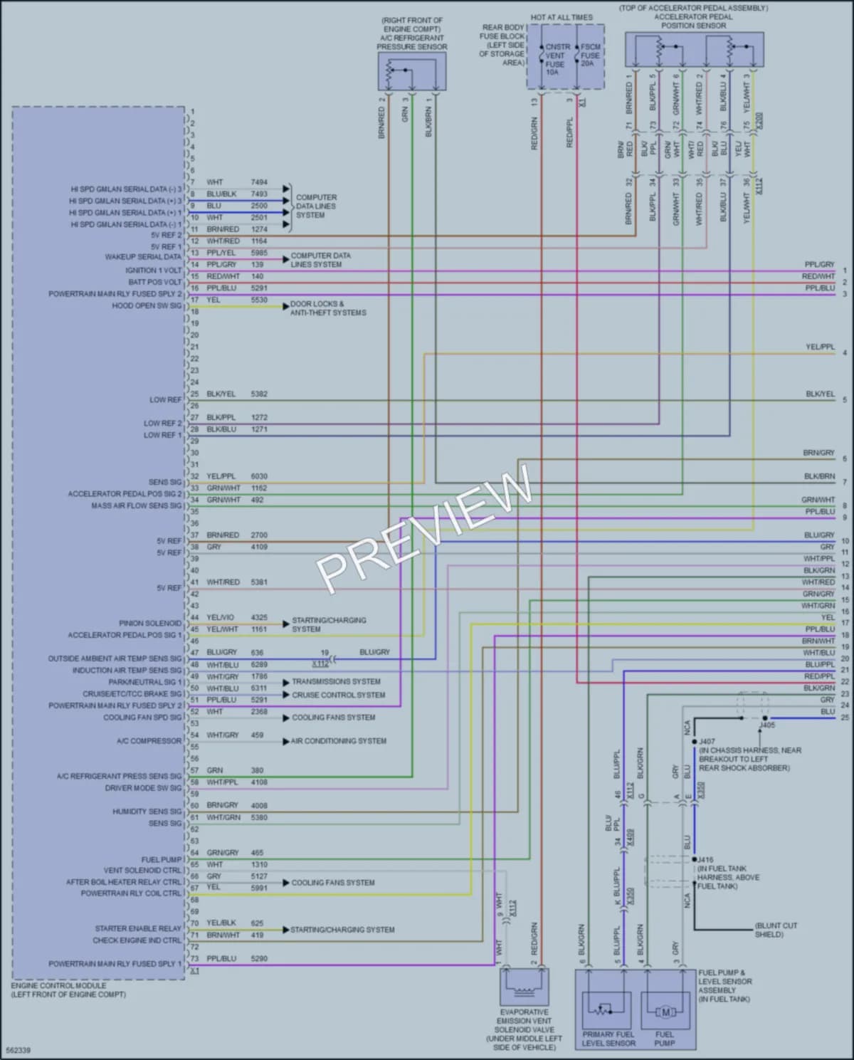 2017 GMC AcadiaDenali Engine Performance wiring diagram preview