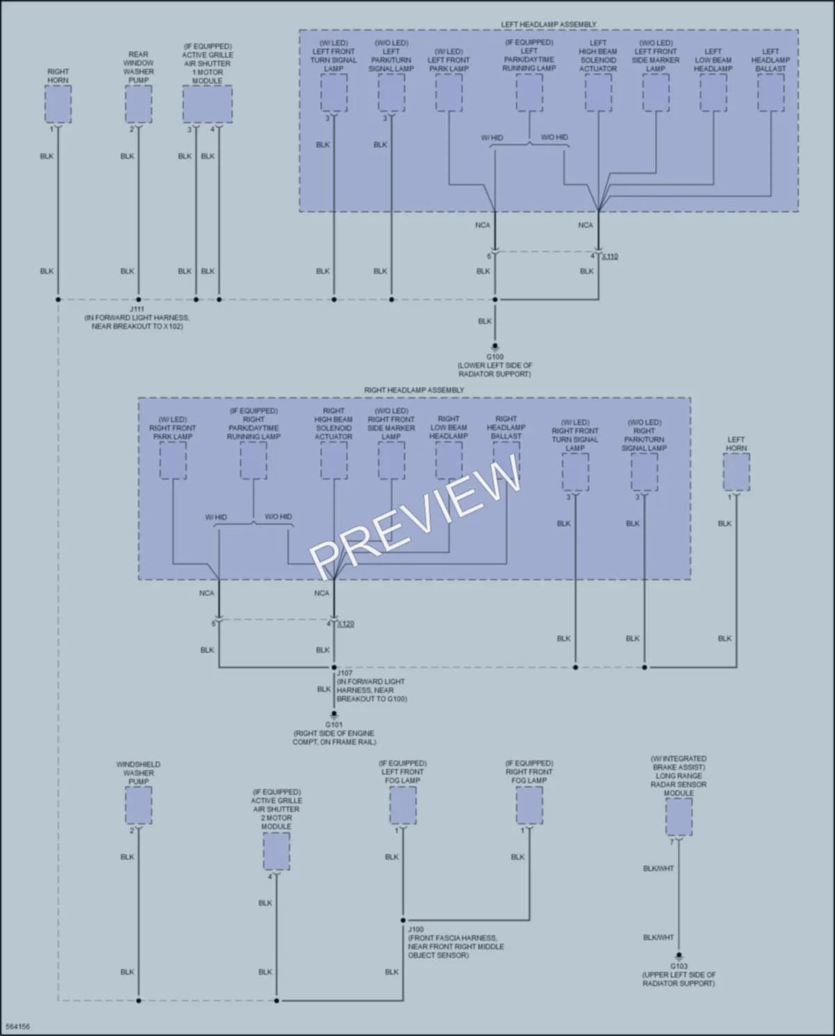 2017 GMC AcadiaDenali Ground Distribution wiring diagram preview