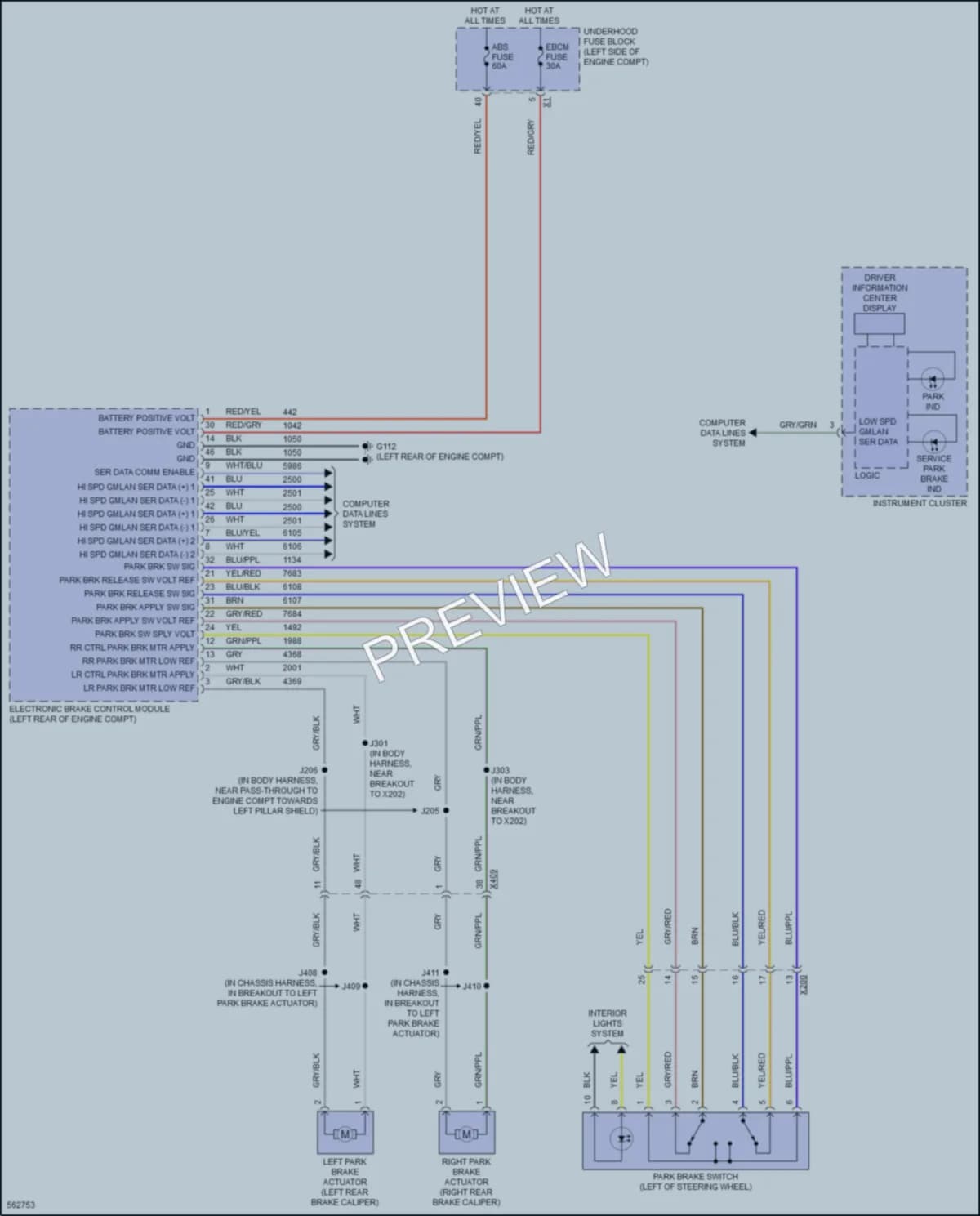 2017 GMC AcadiaDenali Shift Interlock wiring diagram preview