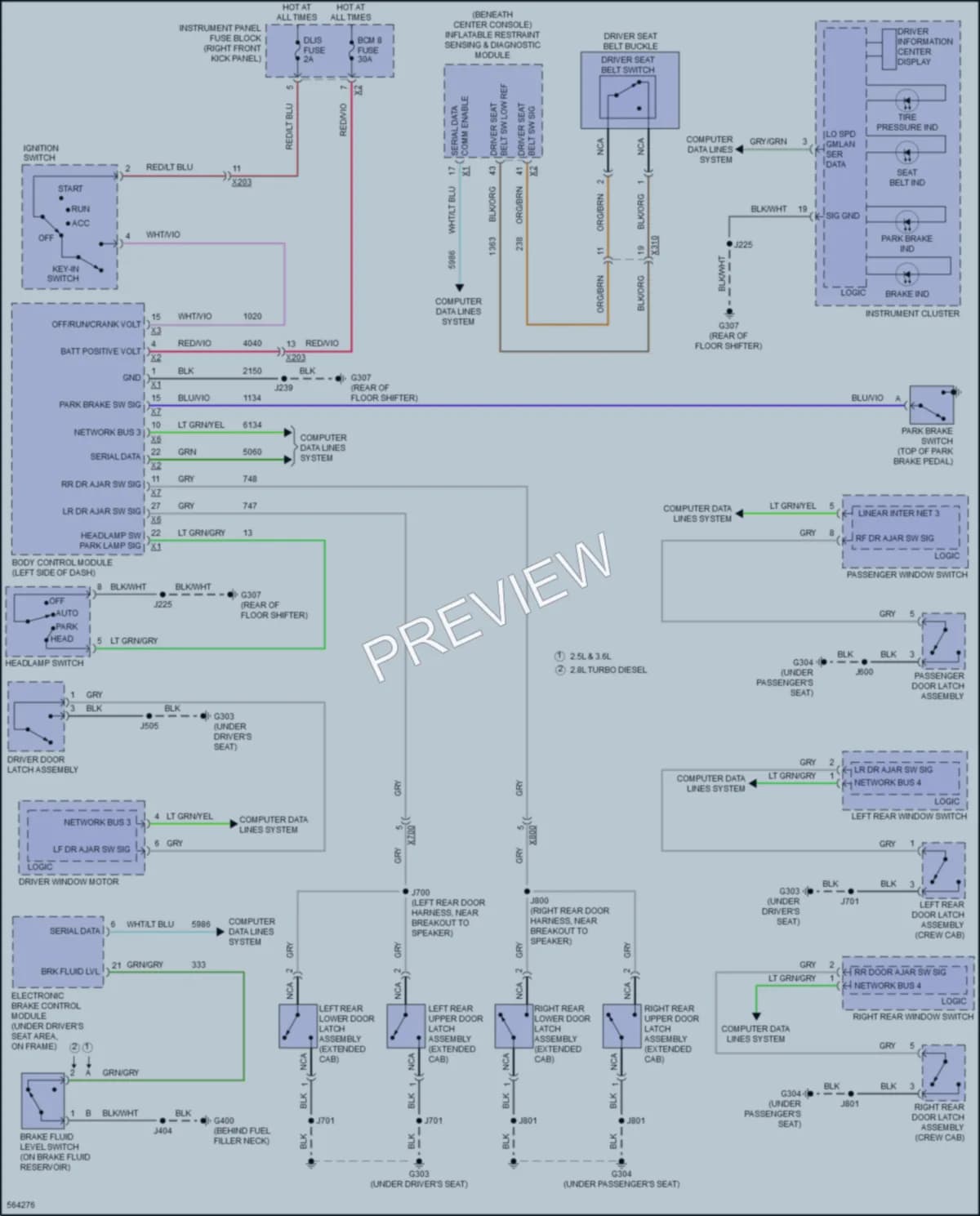 2017 GMC Canyon Warning Systems wiring diagram preview