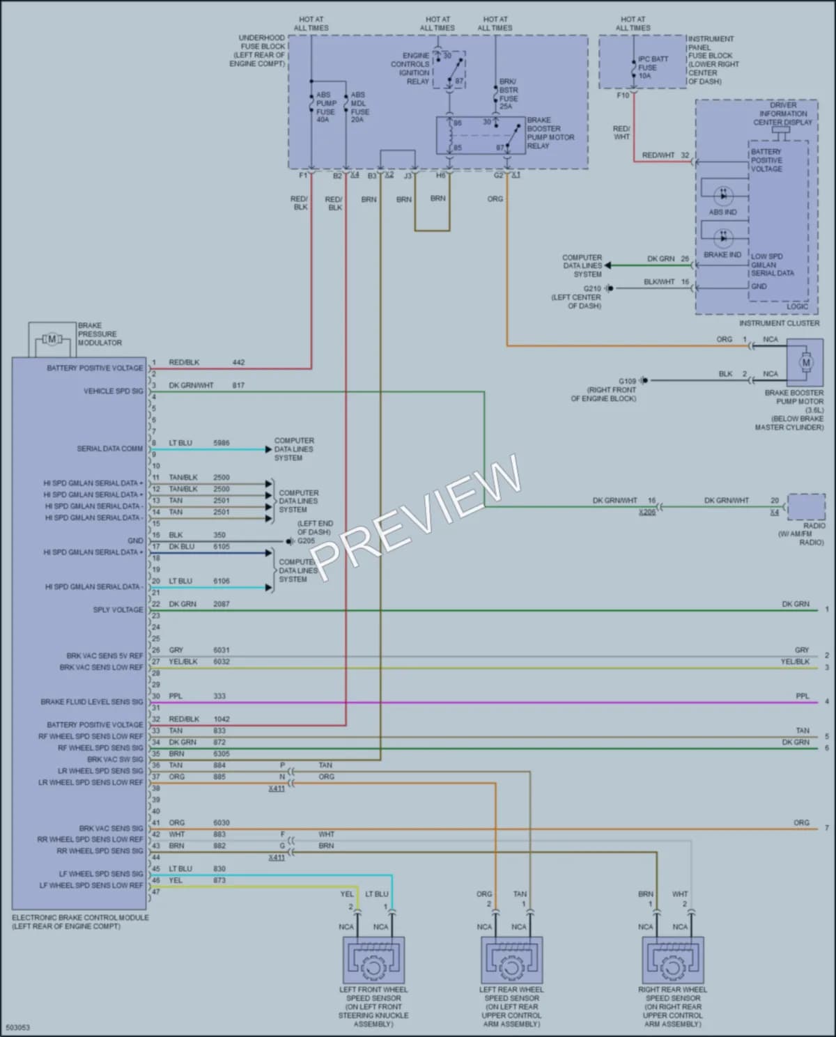 2017 GMC Terrain Anti Lock Brakes wiring diagram preview