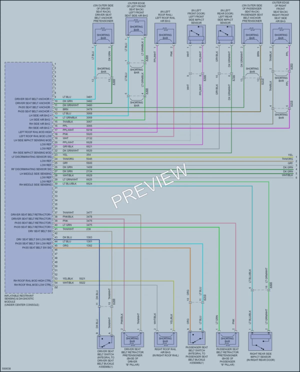2017 GMC Terrain Supplemental Restraints wiring diagram preview