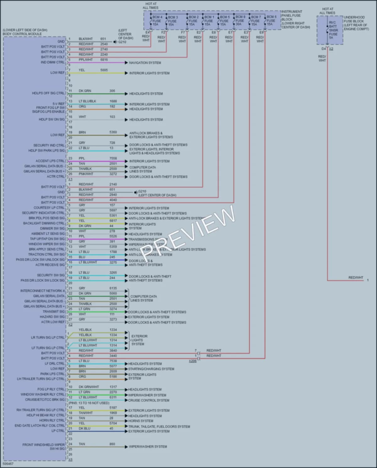 2017 GMC TerrainDenali Body Control Modules wiring diagram preview
