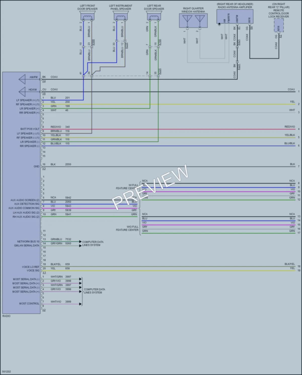 2017 GMC Yukon Radio wiring diagram preview