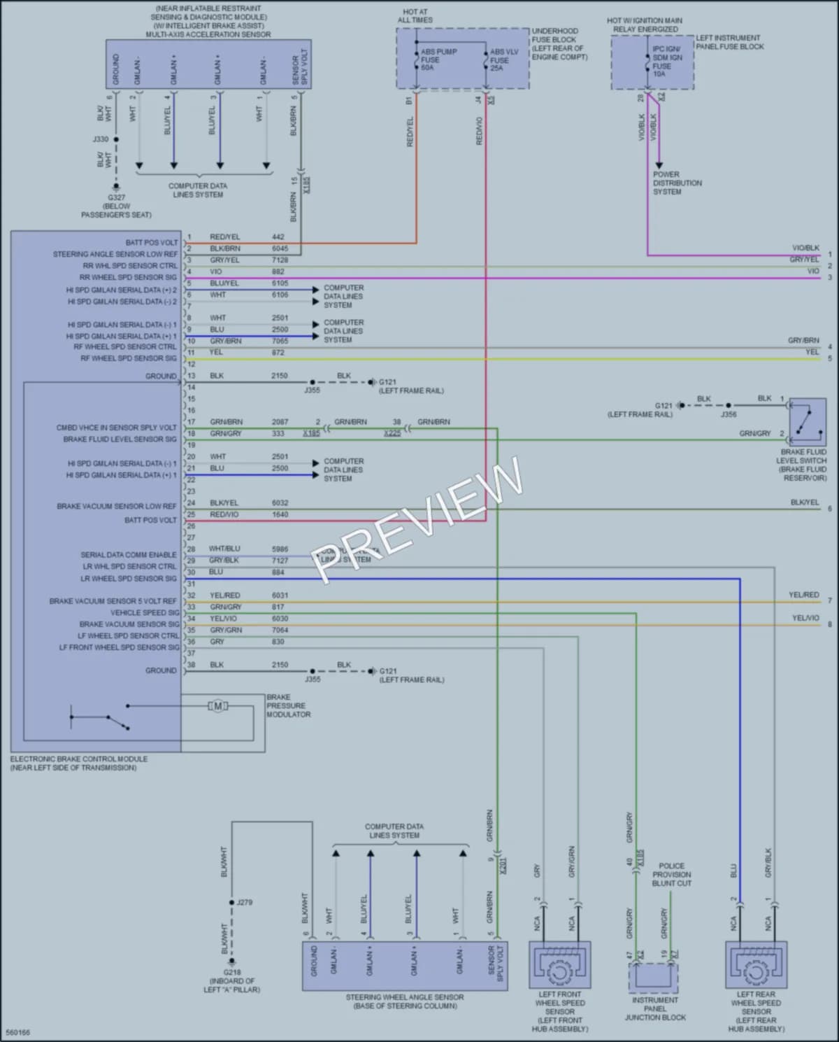 2017 GMC YukonDenali Anti Lock Brakes wiring diagram preview