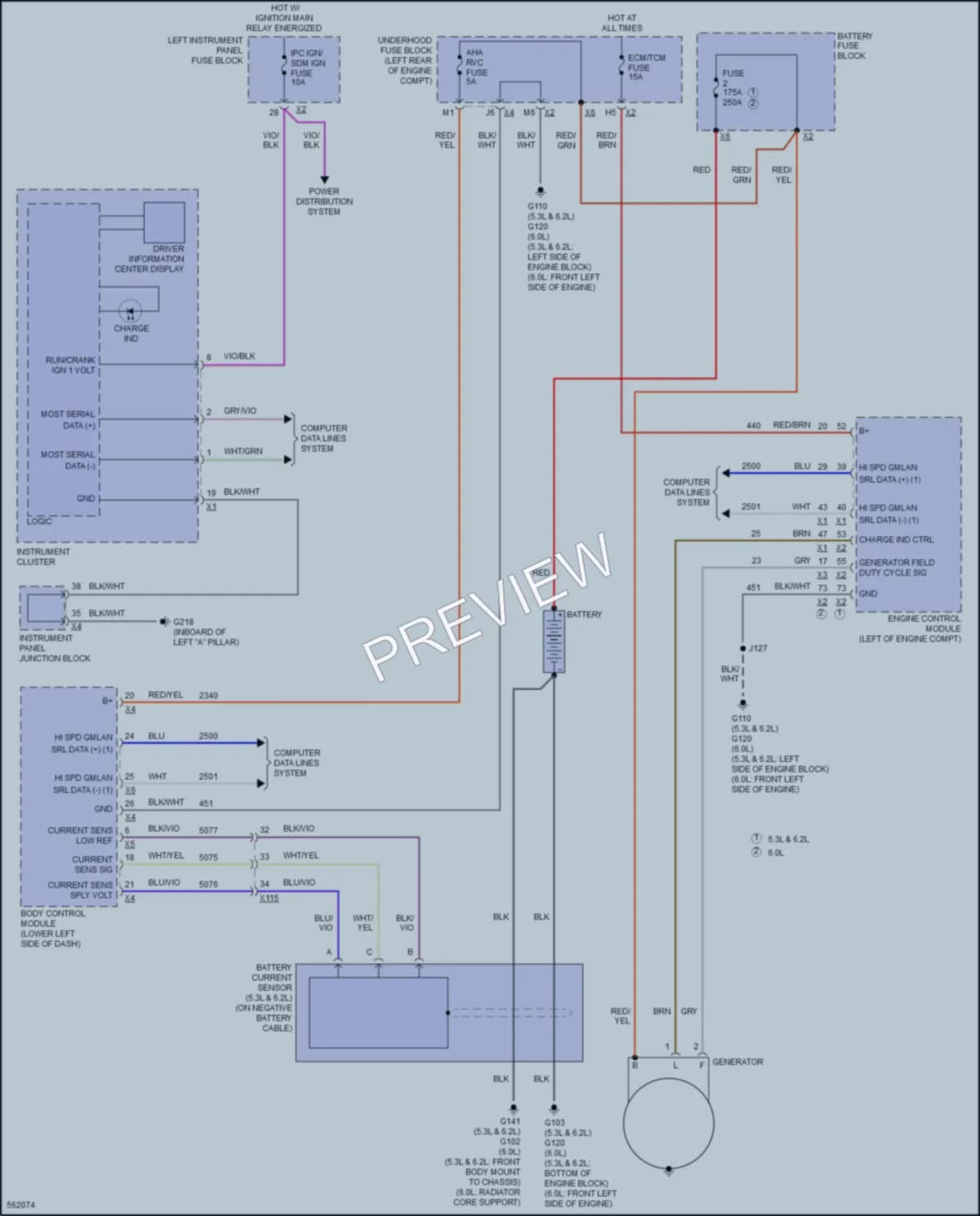 2017 GMC YukonXLDenali Starting Charging wiring diagram preview